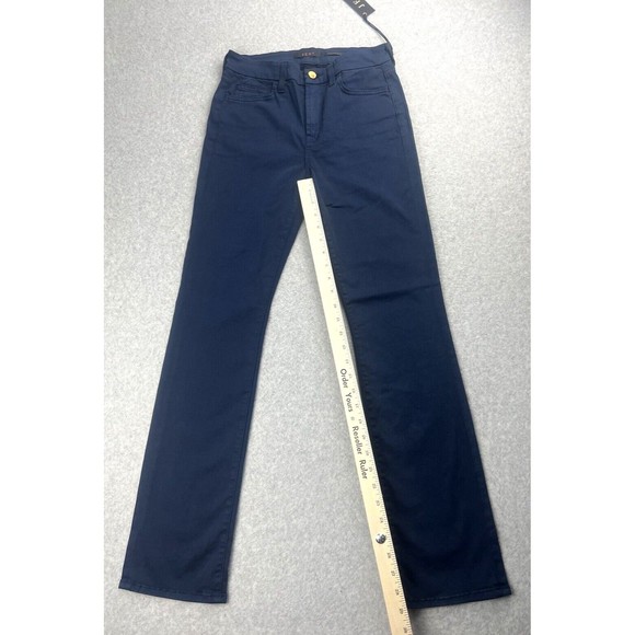 7 For All Mankind Jen7 Jeans Womens 2 Blue Slim Straight Leg Denim NWT - Picture 7 of 16